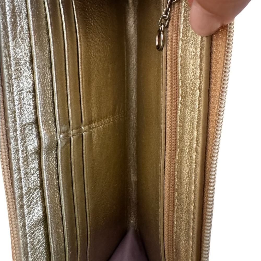 COACH Signature Zip Around Wristlet Wallet - Picture 8 of 14